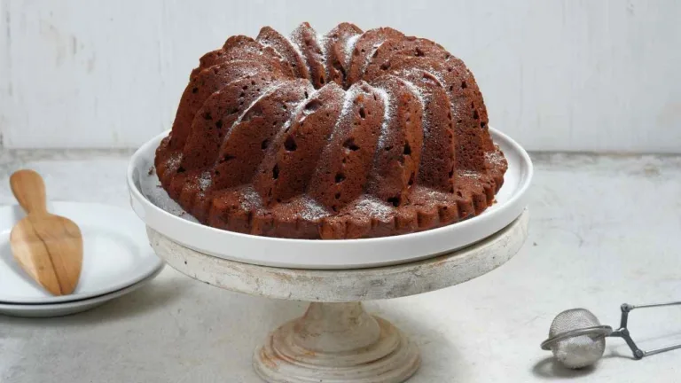 Imagem da Receita de bolo de chocolate sem farinha de trigo e sem açúcar