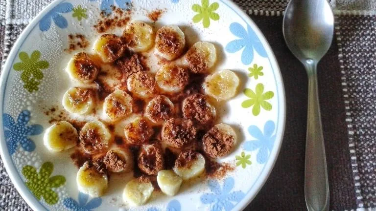 Imagem da Receita de Banana Assada com Canela e Aveia.