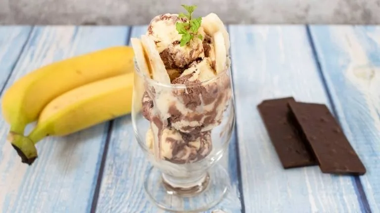 Imagem da Receita de Sorvete de Banana com Cacau.