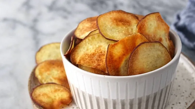 Imagem da Receita de Chips Fit de Batata Doce no Forno.