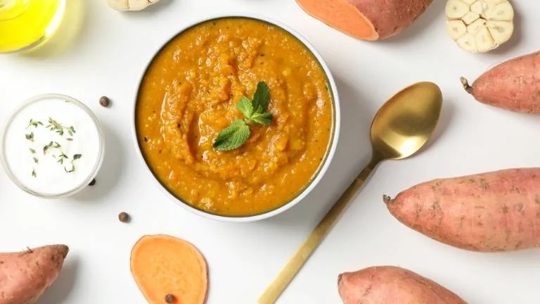 Imagem da Receita de Papinha de batata-doce com carne moída
