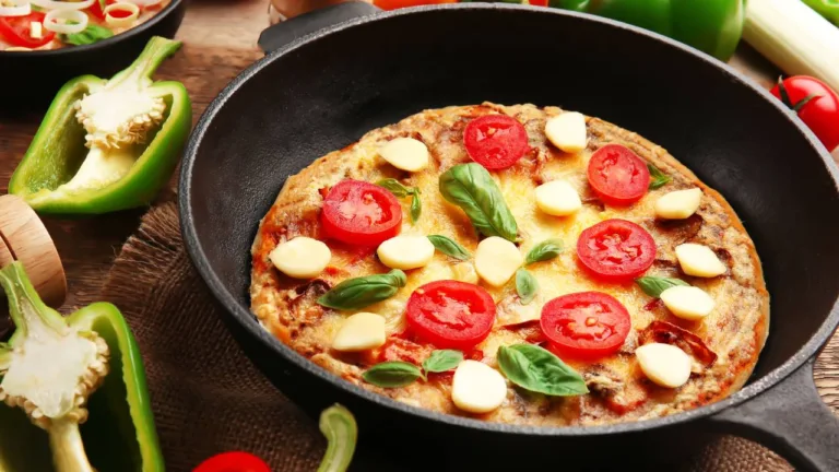 Imagem da Receita de Pizza Saudável de Frigideira.