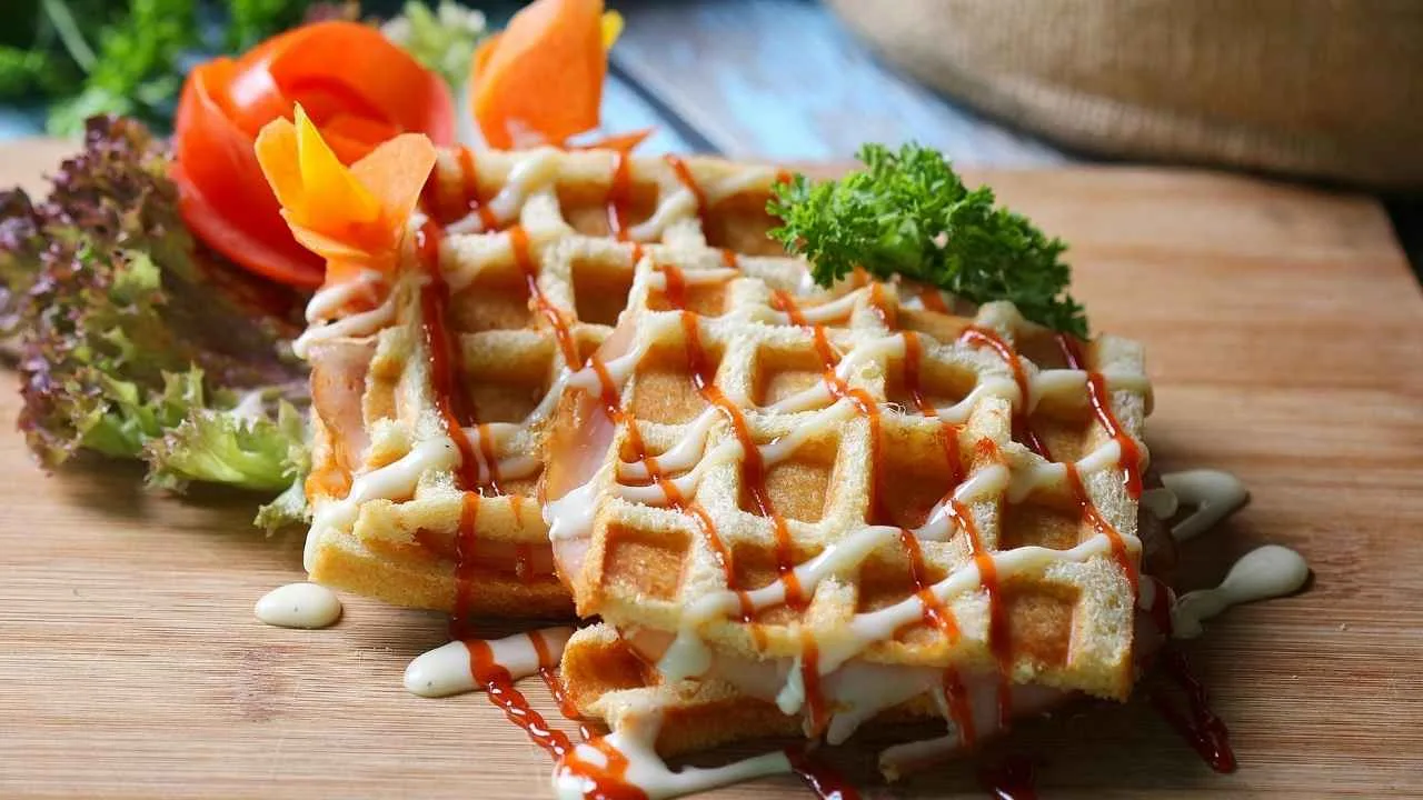 Imagem da Receita de Waffle Salgado Sem Glúten
