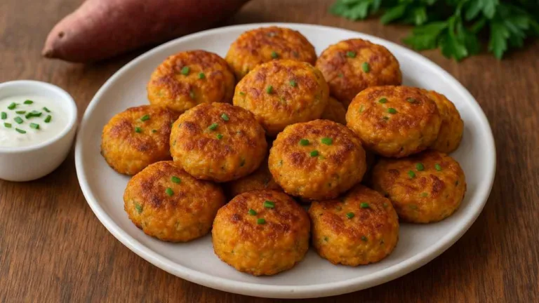 Imagem da Receita de Bolinho Fit de Batata Doce com Frango.