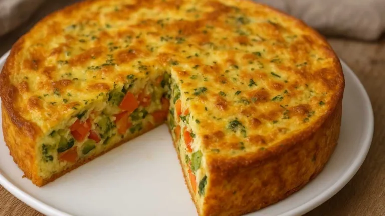 Imagem da Receita de Torta de Legumes Low Carb.
