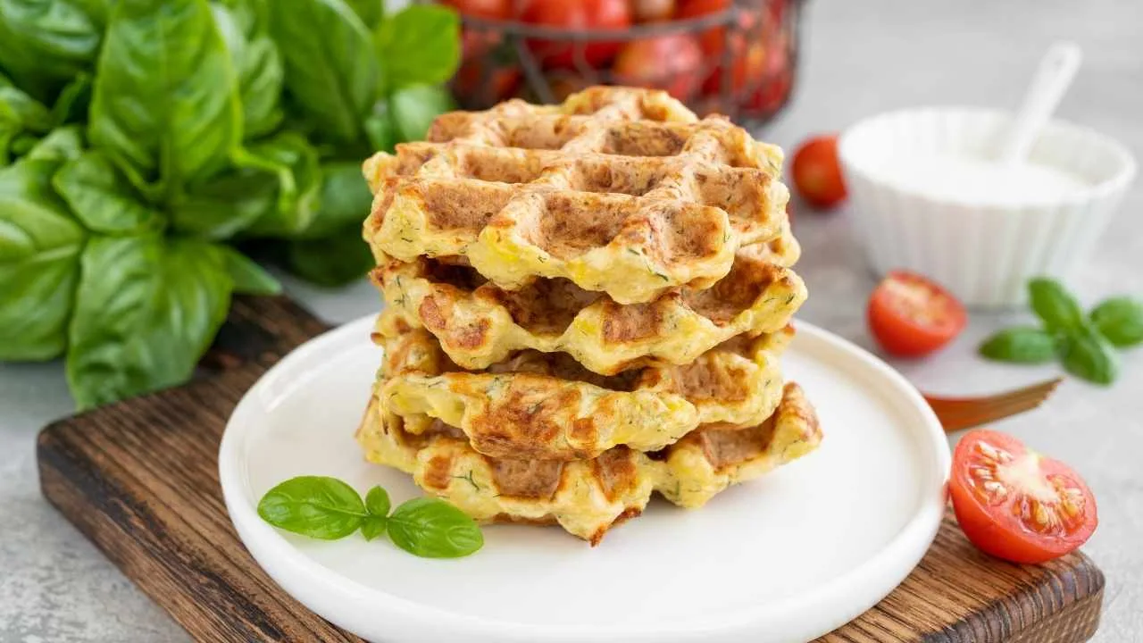 Imagem da Receita de Waffle Salgado com Aveia e Queijo.