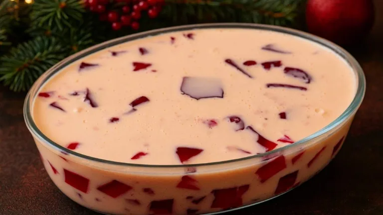 Imagem da Receita de Gelatina de Natal Simples Sem Leite Condensado.