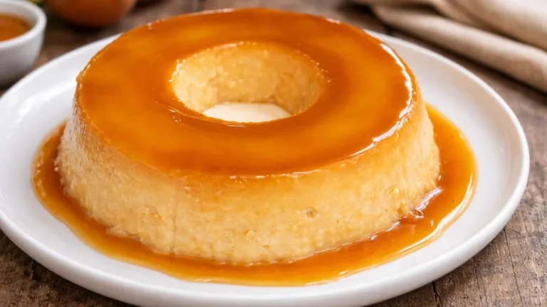 Imagem da Receita de Pudim de Ovos Sem Leite de Vaca e Sem Leite Condensado.