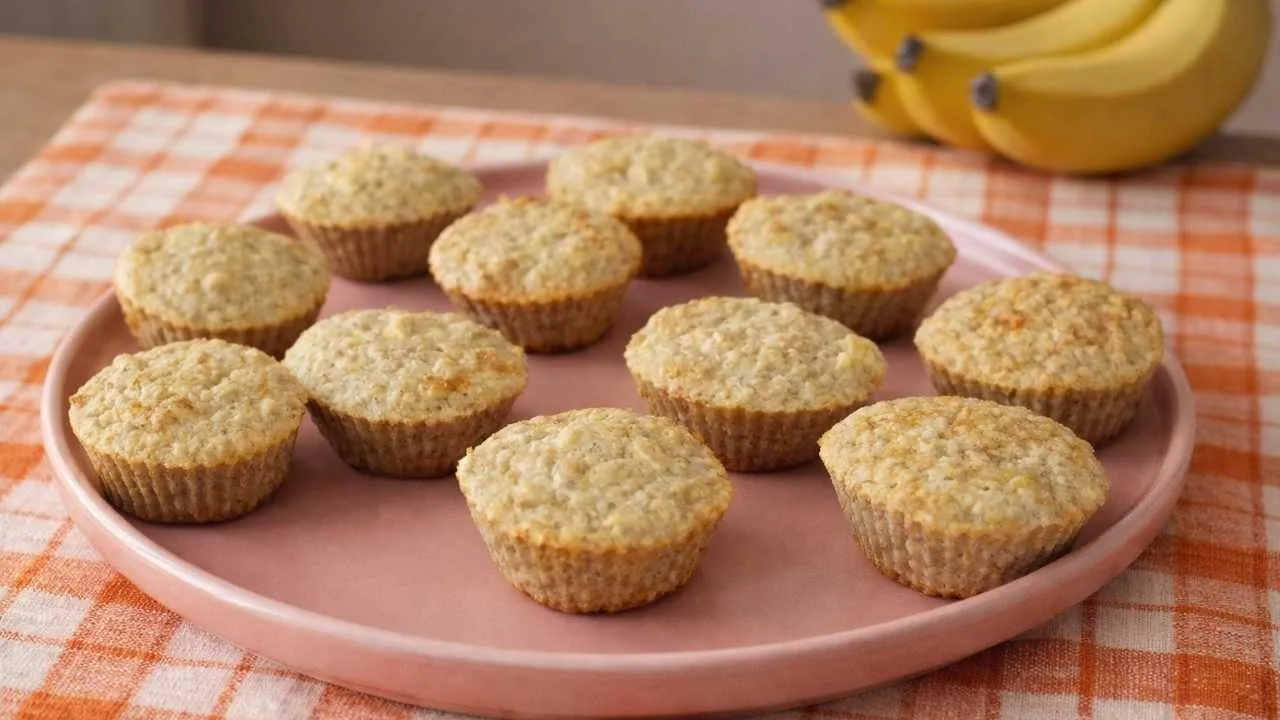 Imagem da Receita de Bolinho de Banana para Bebê.