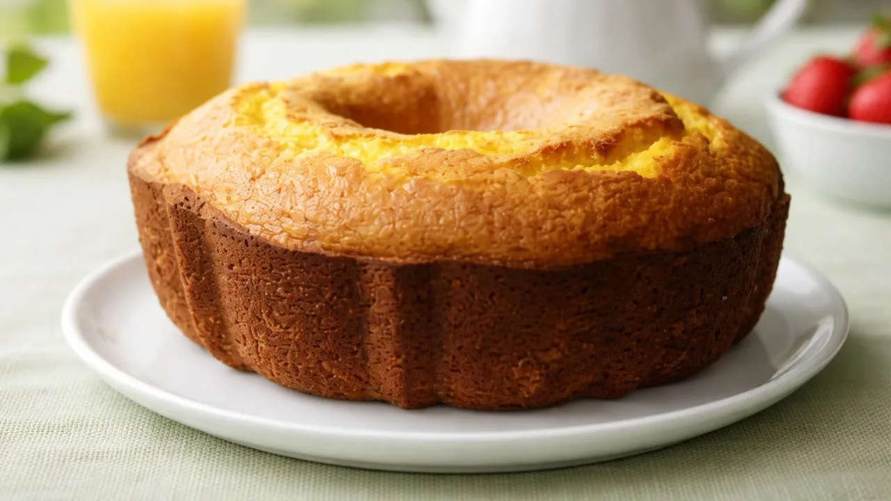 Imagem da Receita de Bolo Fit com Adoçante Líquido.