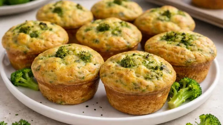 Imagem da Receita de Muffin Low Carb de Brócolis.
