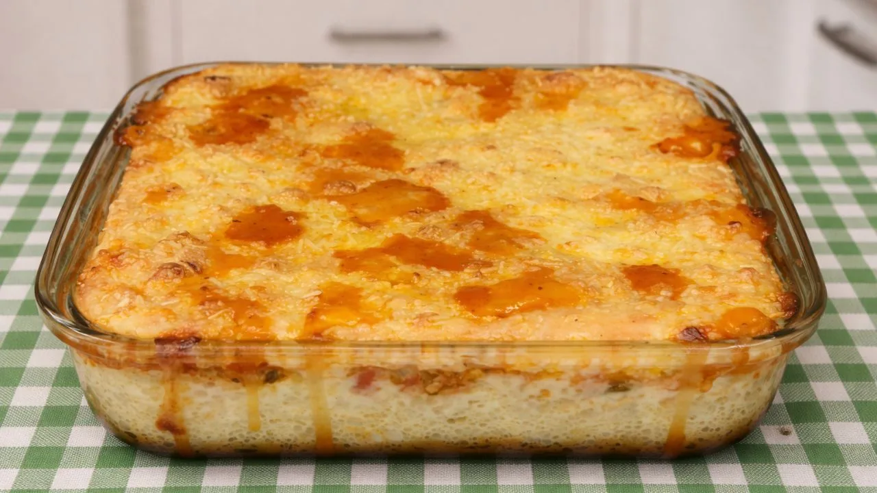 Imagem da Receita de Escondidinho de Mandioca com Proteína de Soja.