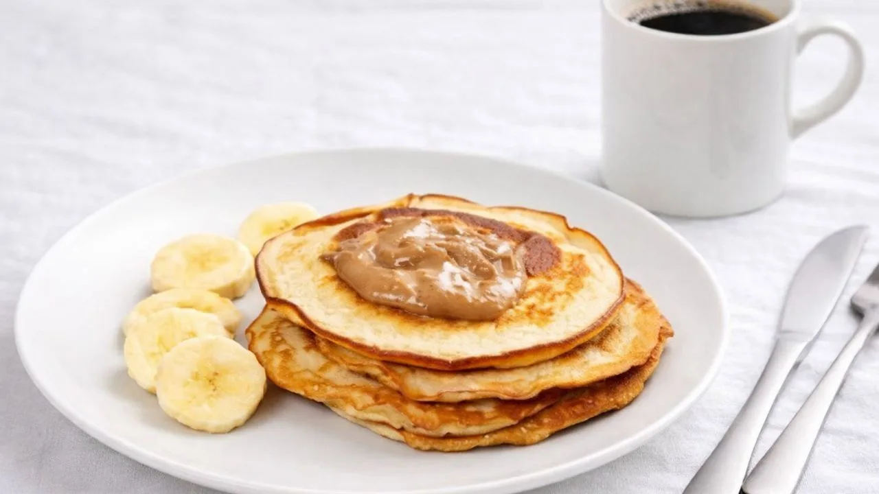 Imagem da Receita de Panqueca de Banana Fit com Whey.