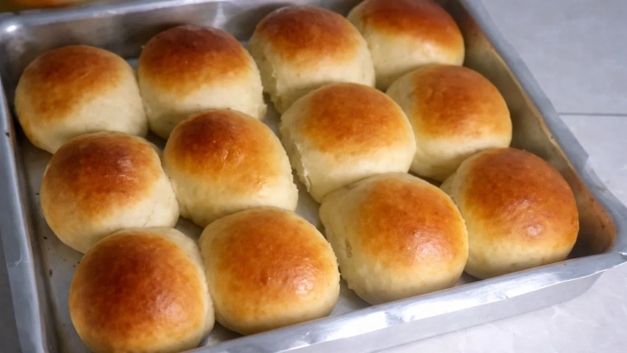 Imagem da Receita de Pãozinho de Inhame Sem Óleo.