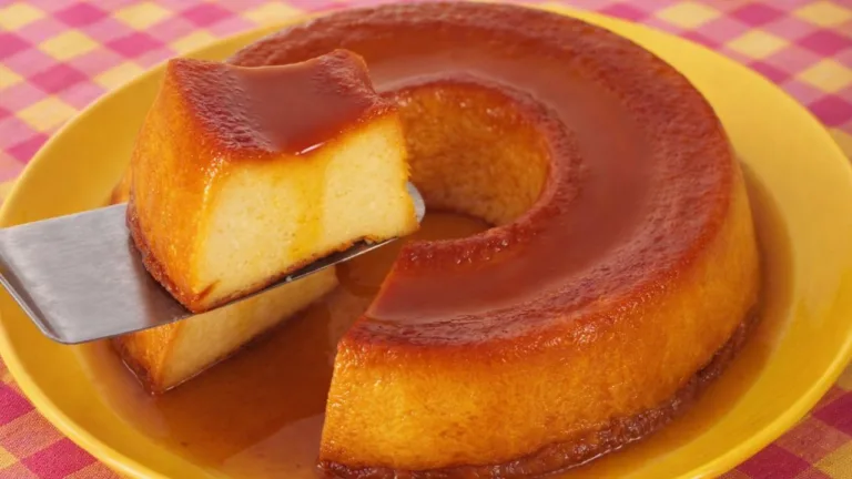 Imagem da Receita de Pudim Caseiro de Pão Sem Ovo.