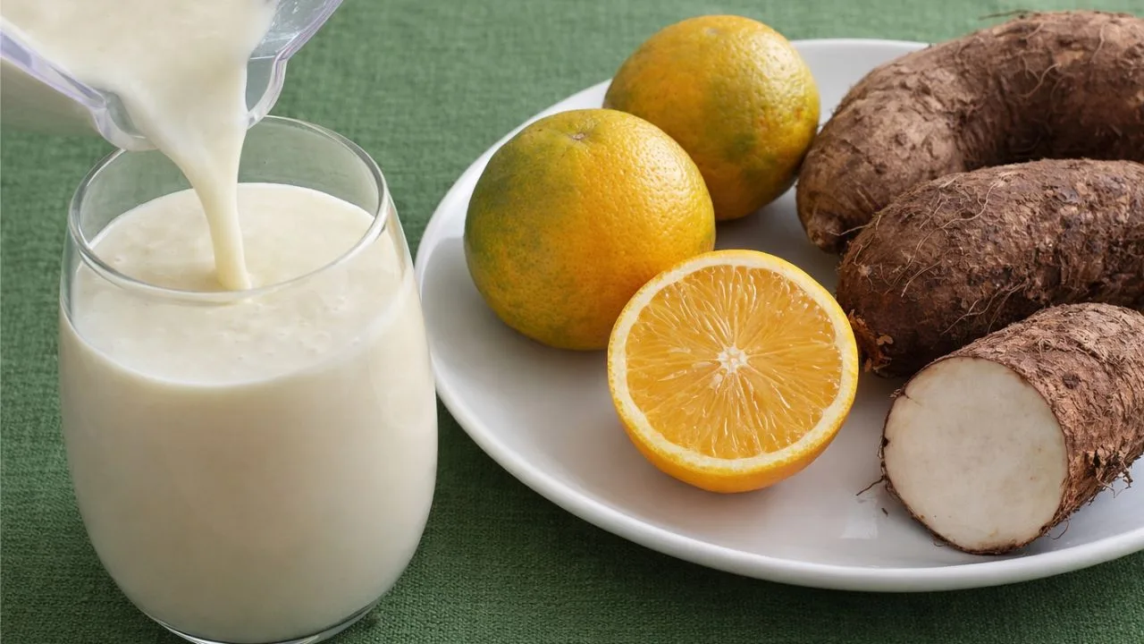 Imagem da Receita de Suco de Inhame Cozido.