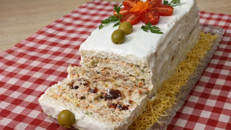 Imagem da Receita de Torta Fria Agridoce de Atum.