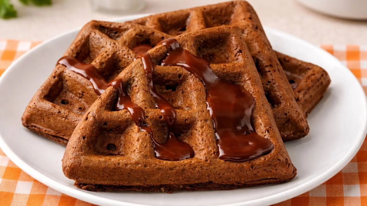 Imagem da Receita de Waffle de Cacau.