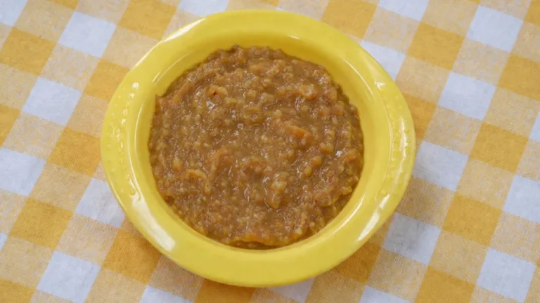 Imagem da Receita de Papinha de Mandioquinha com Cenoura para Bebê.