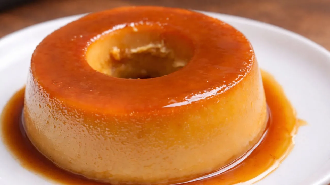 Imagem da Receita de Pudim Sem Leite Condensado e Sem Ovos.