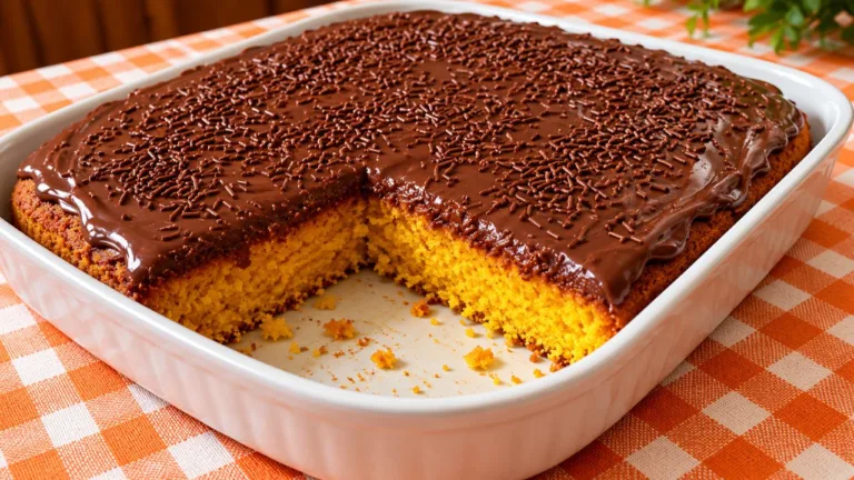 Imagem da Receita de Bolo de Cenoura Sem Farinha de Trigo.