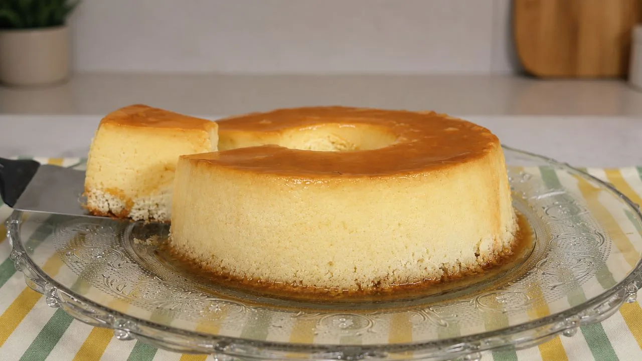 Imagem da Receita de Pudim de Coco Sem Açúcar e Sem Leite Condensado – Zero Lactose.
