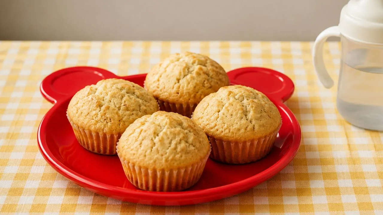 Imagem da Receita de Bolinho de Tapioca com Banana para Bebê.