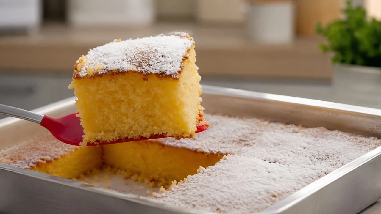 Imagem da Receita de Bolo de Flocão com Iogurte Natural.