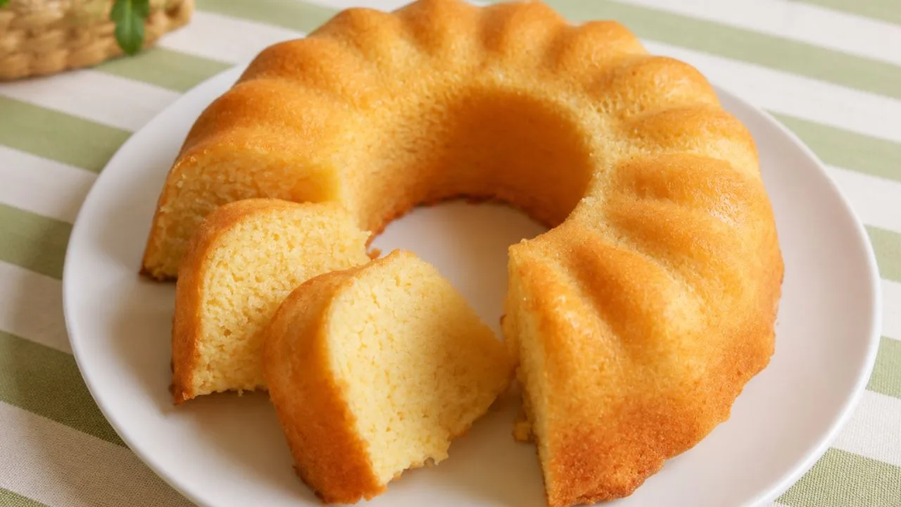 Imagem da Receita de Bolo de Laranja Vegano.