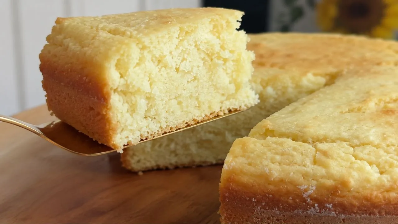 Imagem da Receita de Bolo de Tapioca Sem Leite de Vaca e Sem Óleo.