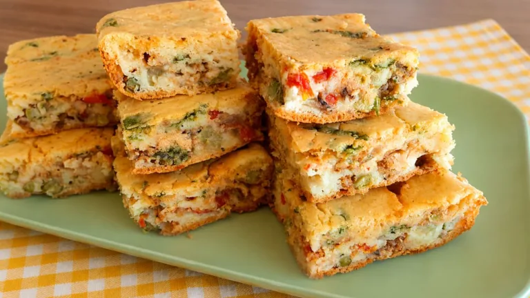 Imagem da Receita de Torta Salgada de Sardinha Sem Óleo.