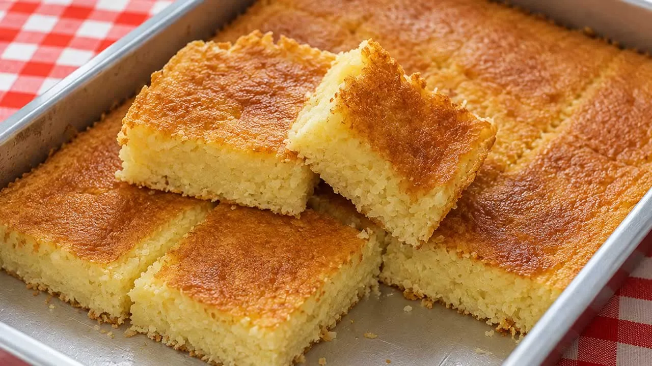 Imagem da Receita de Bolo Queijadinha Sem Farinha de Trigo.