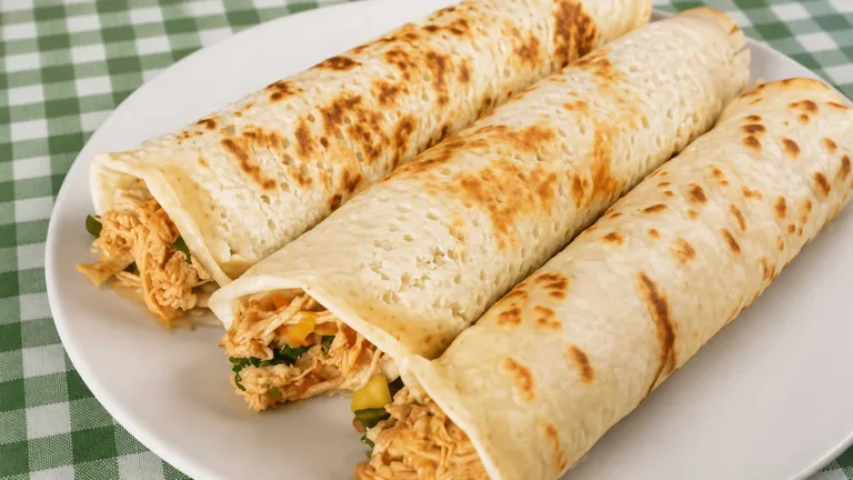 Imagem da Receita de Panqueca Salgada de Whey com Frango.