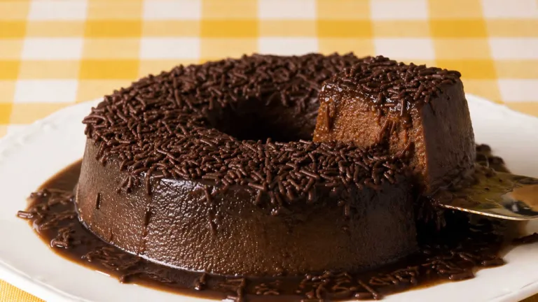 Imagem da Receita de Pudim de Chocolate Sem Leite.