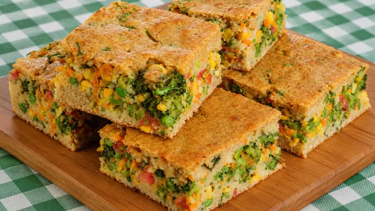 Imagem da Receita de Torta de Legumes Fit com Farinha de Aveia.